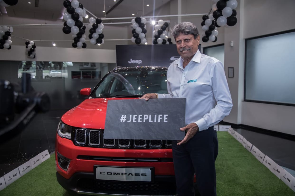 Former Indian Crickter Kapil dev brought Jeep Compass, MS Dhoni has Jeep Grand Cherokee TrackHawk