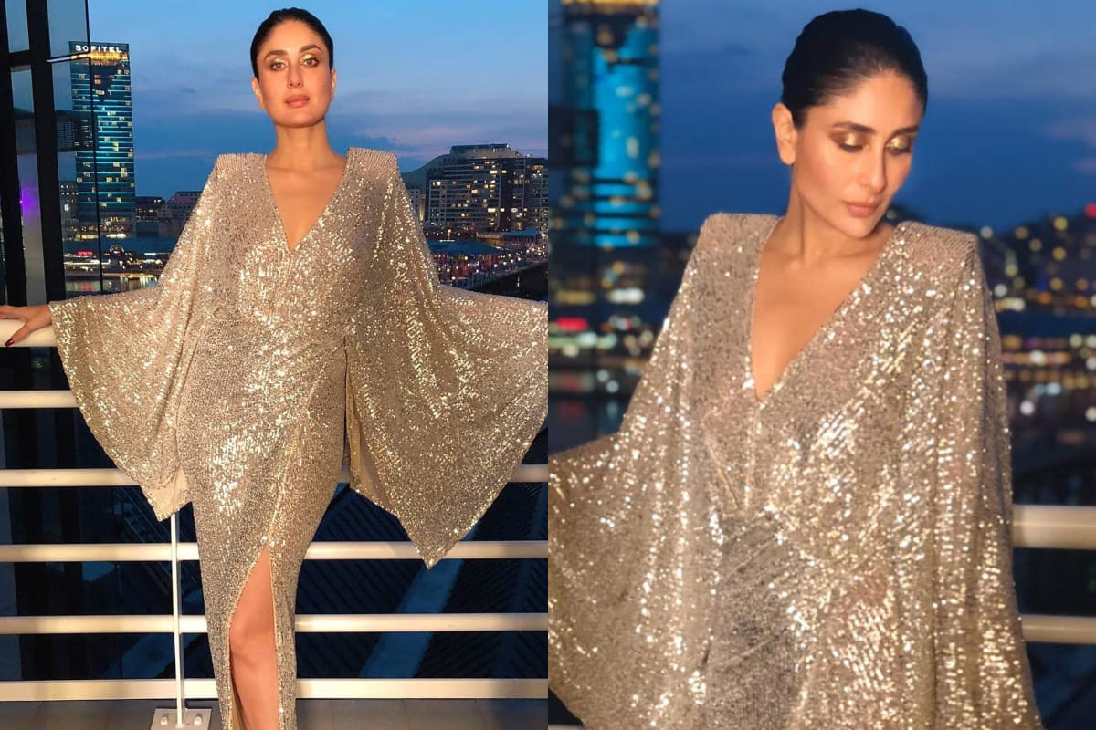 kareena kapoor sizzles in shimmer dress in sydney australia
