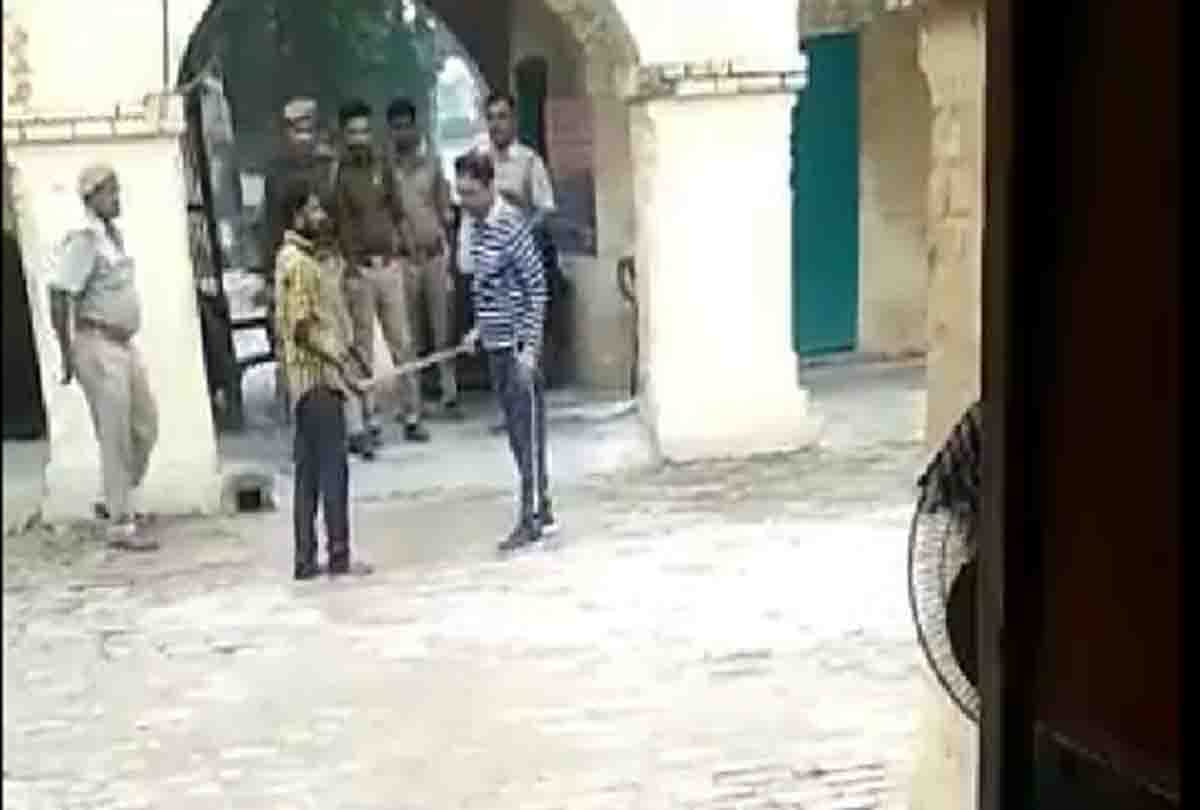 man brutally beaten in police station by police officer