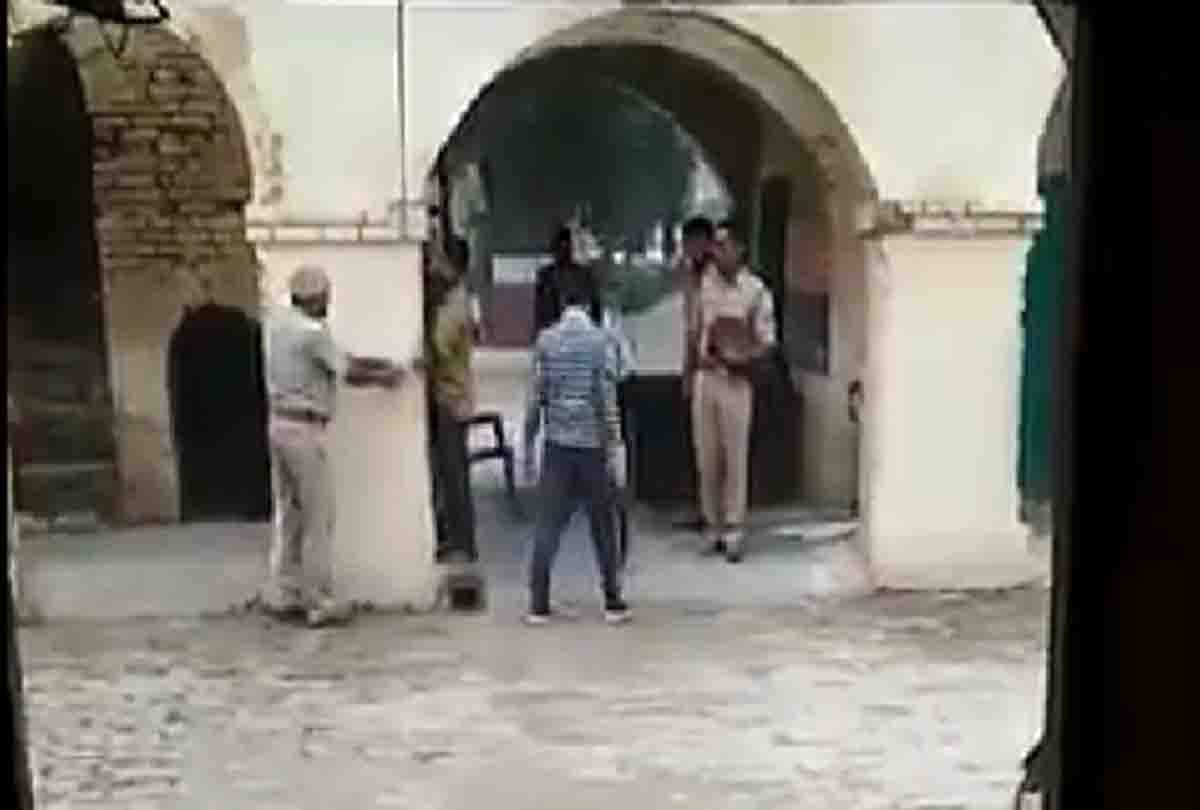 man brutally beaten in police station by police officer