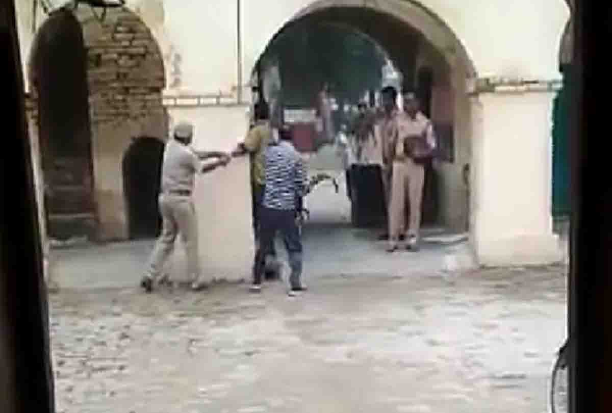 man brutally beaten in police station by police officer