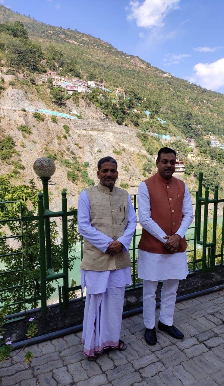 Sambit patra Arrives uttarakhand for igas festival