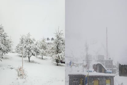 Himachal: One died of cold in Chamba, three highway closed due to snowfall, many areas cut