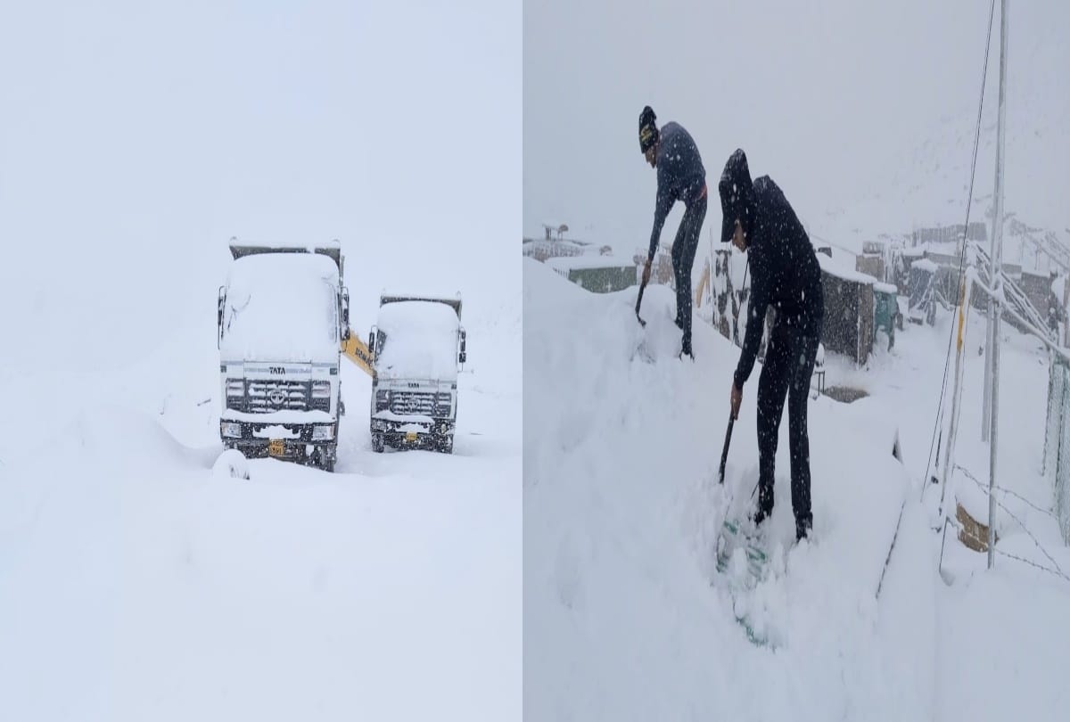 heavy snowfall in rohtang pass koksar Dalhousie Khajjiar himachal pradesh