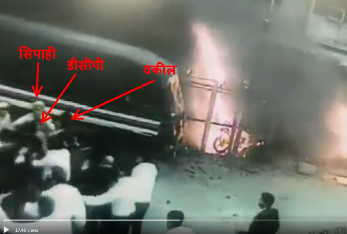 tis hazari court clash one more video of lawyers pelting stone on lockup came forward