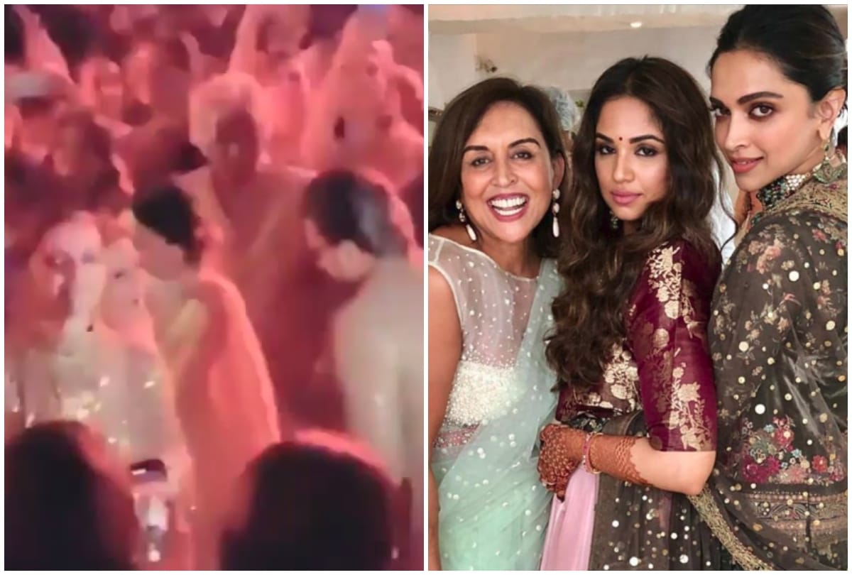 deepika padukone and ranveer singh dances at friend wedding