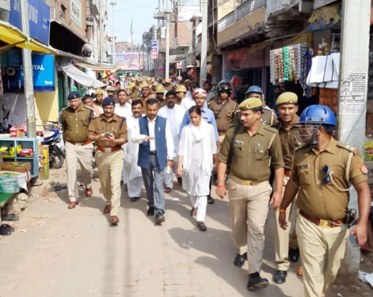 Officers made a message of harmony