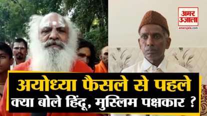 What did the Hindu and Muslim parties say before the verdict on the Ayodhya dispute?