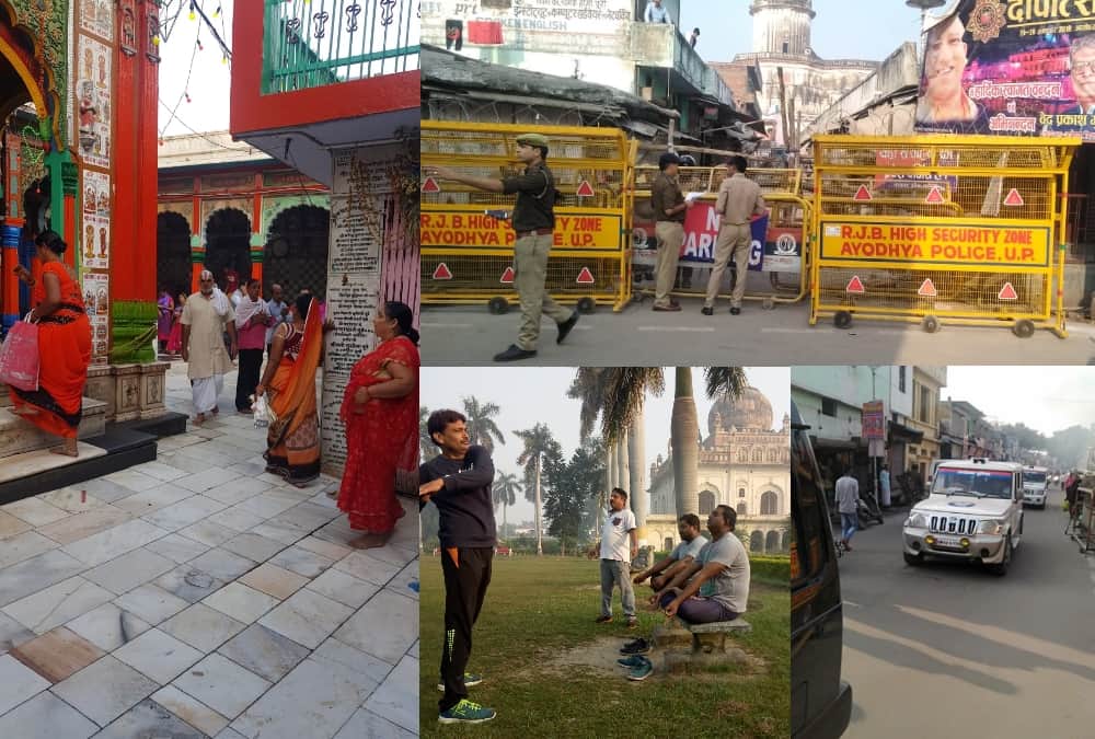 Pics of Ayodhya on Supreme Court decision day.