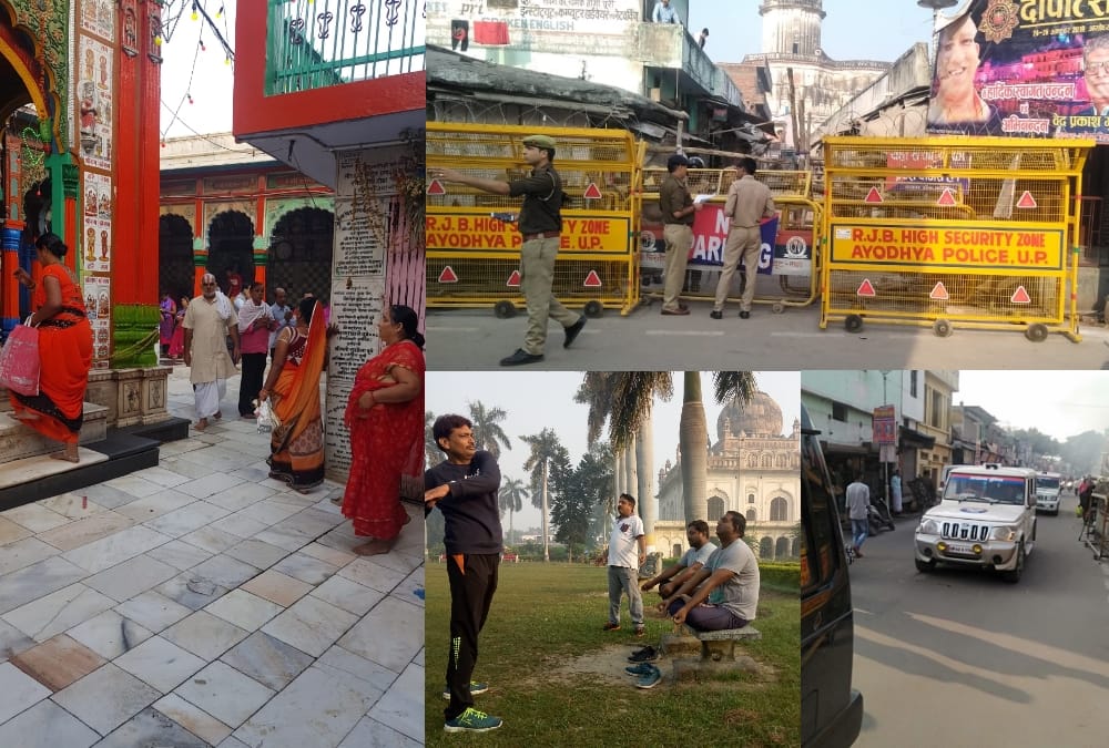 Pics of Ayodhya on Supreme Court decision day.