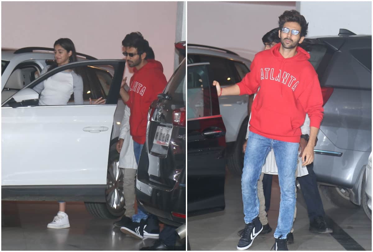 kartik aaryan janhvi kapoor Starrer Dostana 2 Starcast depart Patiala For Shooting