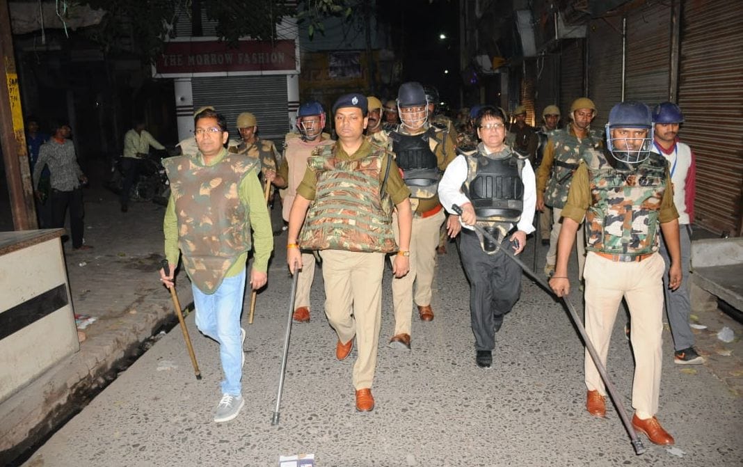 police alert for ayodhya matter in sambhal