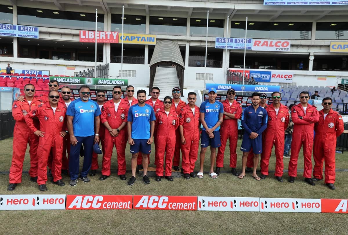 India vs Bangladesh: Indian cricketers spend time with Air Force pilots ahead of Nagput T20
