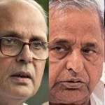 पूर्व प्रधानमंत्री वीपी सिंह, मुलायम व मायावती।