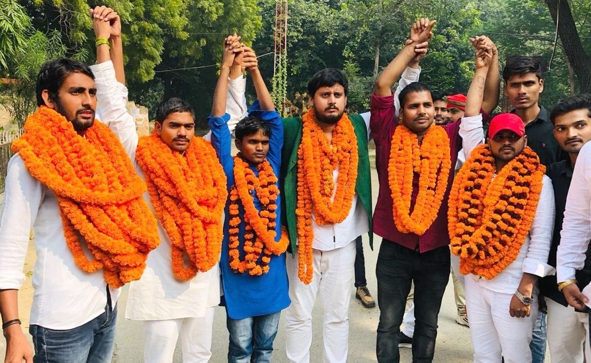 Allahabad university seven student leader released from jail