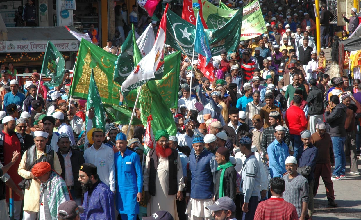 Muslim community removed procession-e-Mohammadi