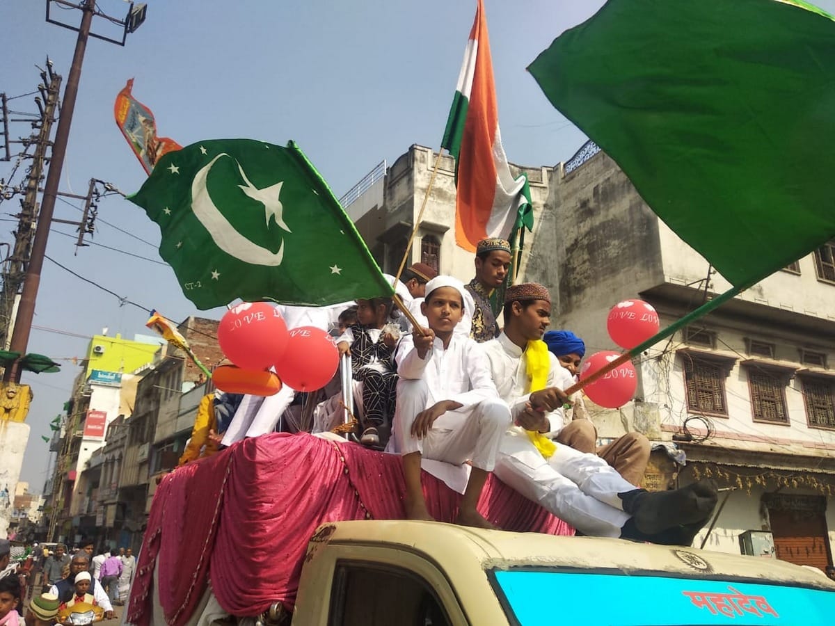 Eid Miladun Nabi julus procession julus in varanasi