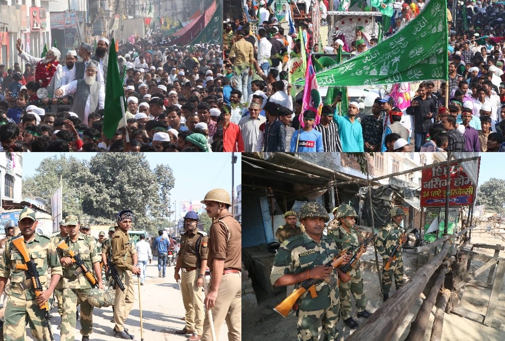 Procession of barawafat in Lucknow.