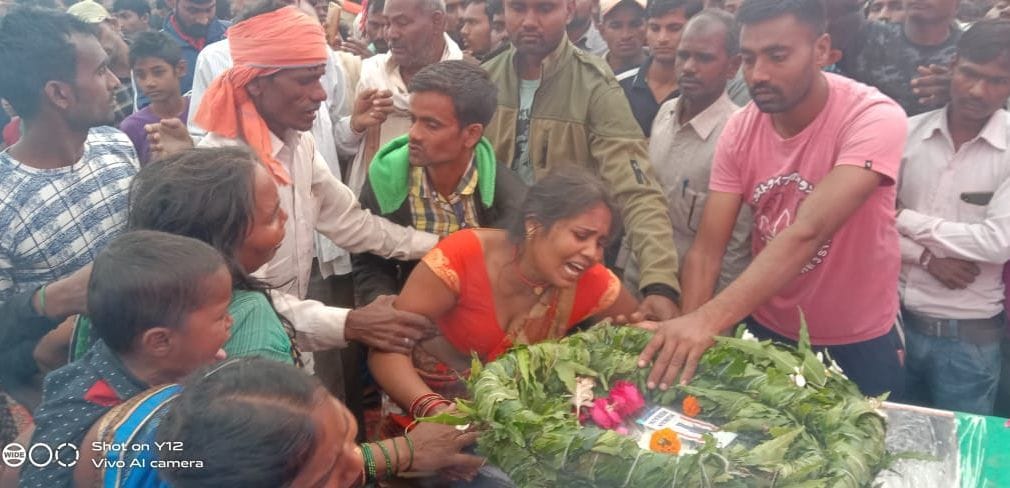 Friends paid tribute to the martyred soldier of CRPF