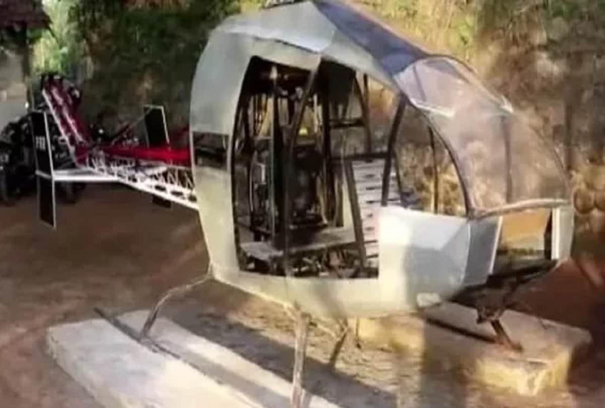 Indonesian man is building his own helicopter to avoid traffic jams