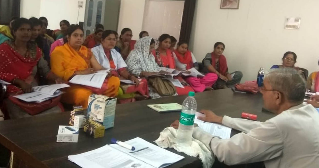 Training of non communicable diseases to ANM
