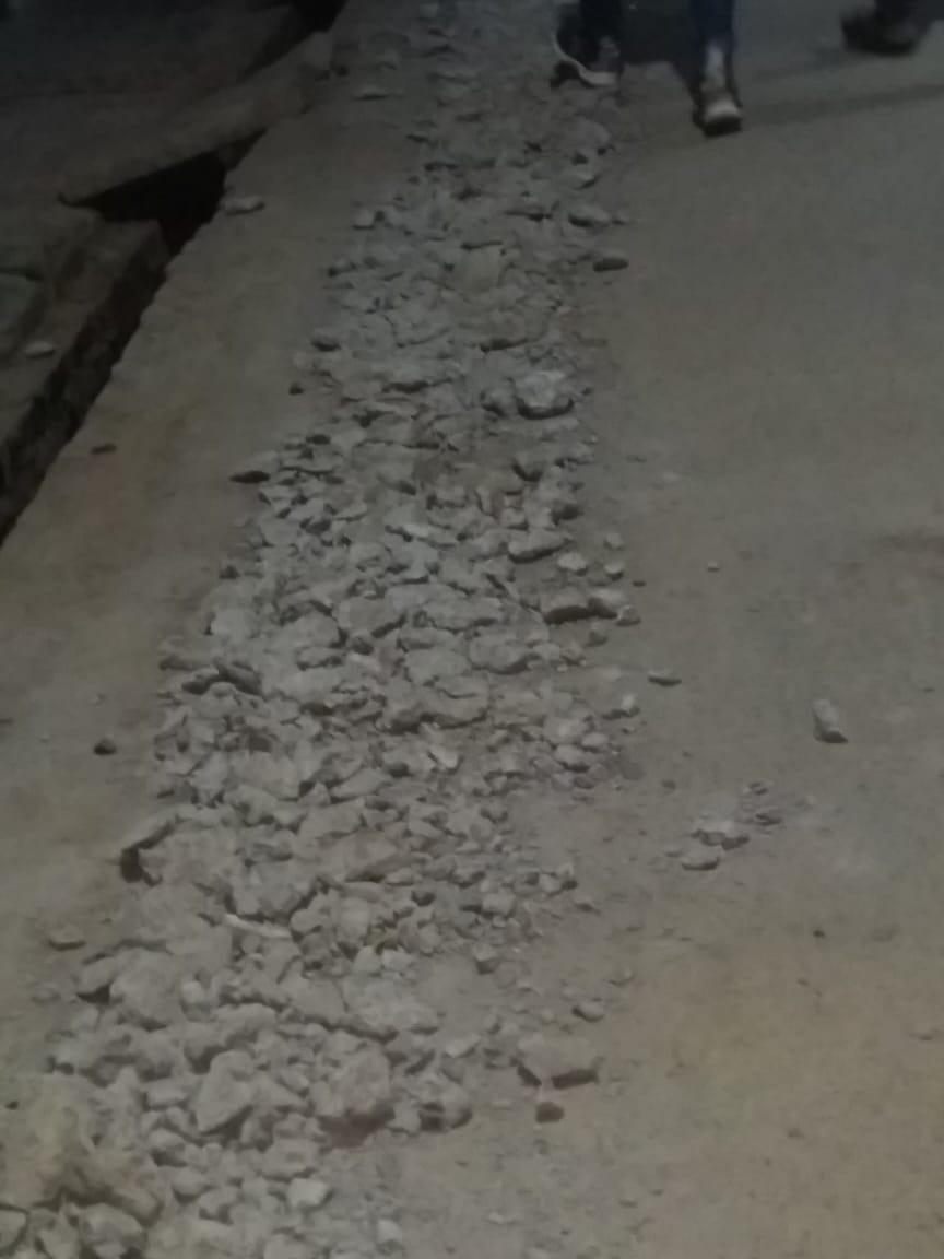 jal sansthaan dug pits in 22 crore road