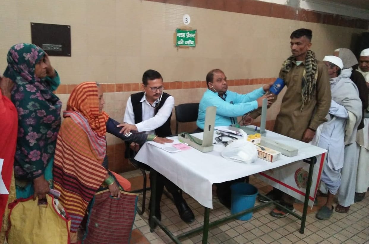 Eye check-up of 500 patients in camp