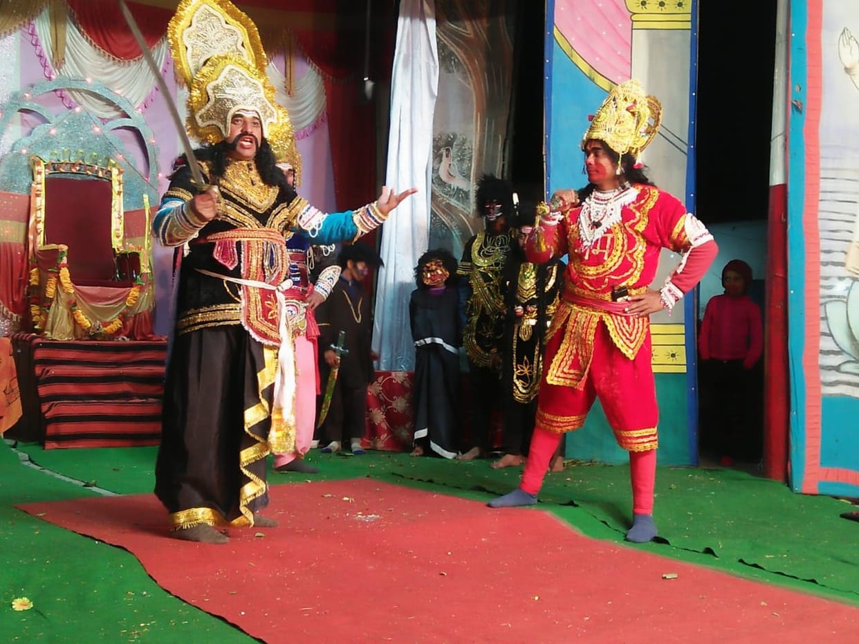 Manthara-Kaikai and Kaikai-Dasharatha dialogues at Dhaura