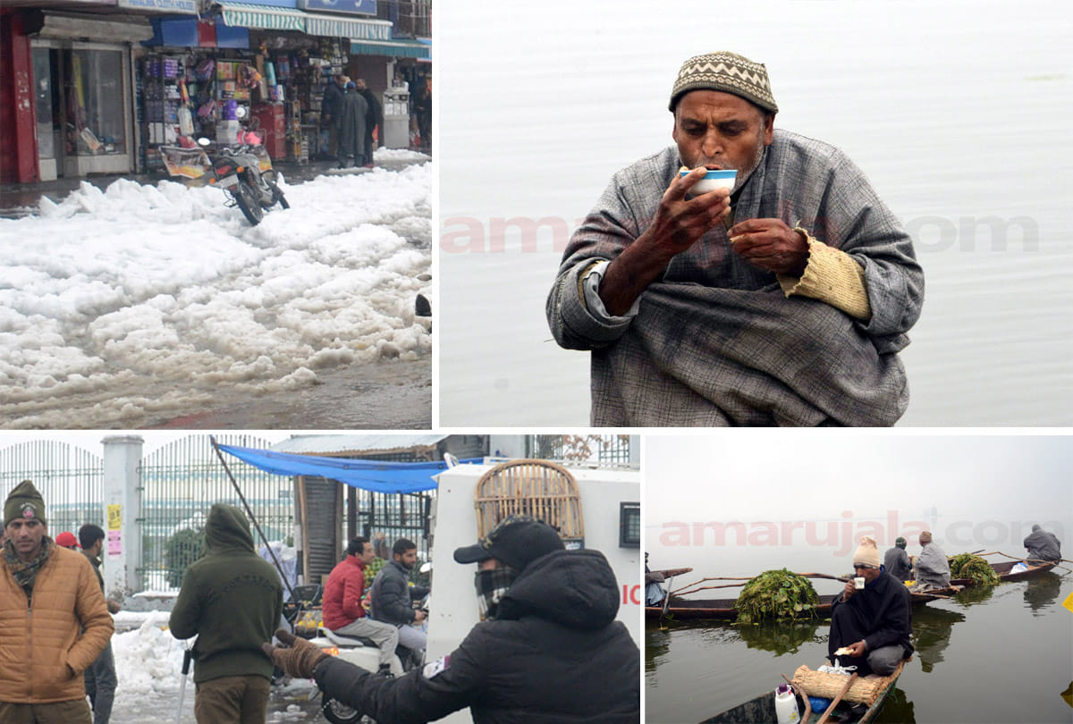 snowfall in  Srinagar Jammu Kashmir, places to visit in kashmir