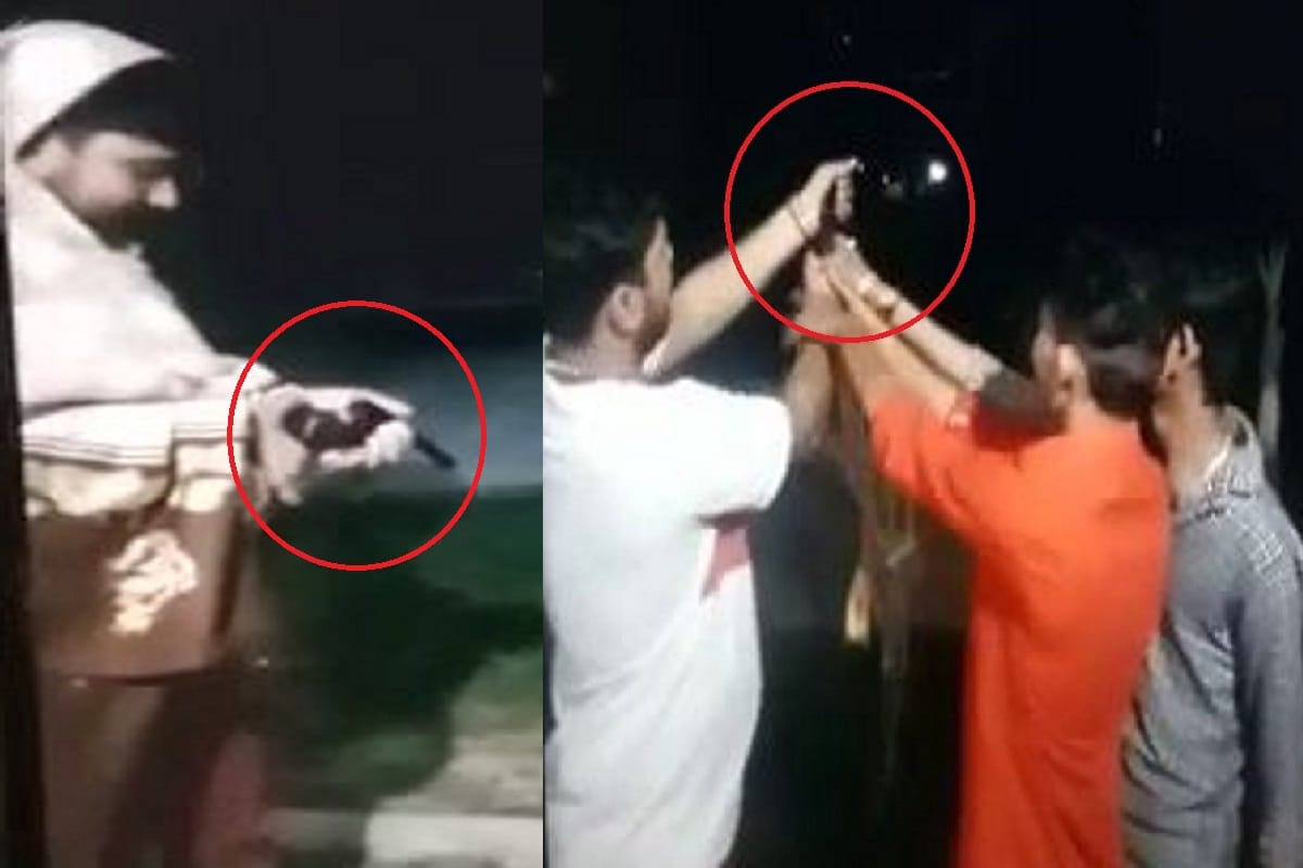 A video of firing is viral in Baghpat district