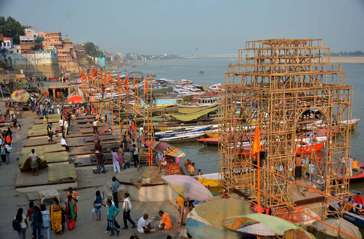 dev deepawali deepotsav kashi ready for celebrate 11 lakh lamps ganga ghat varanasi