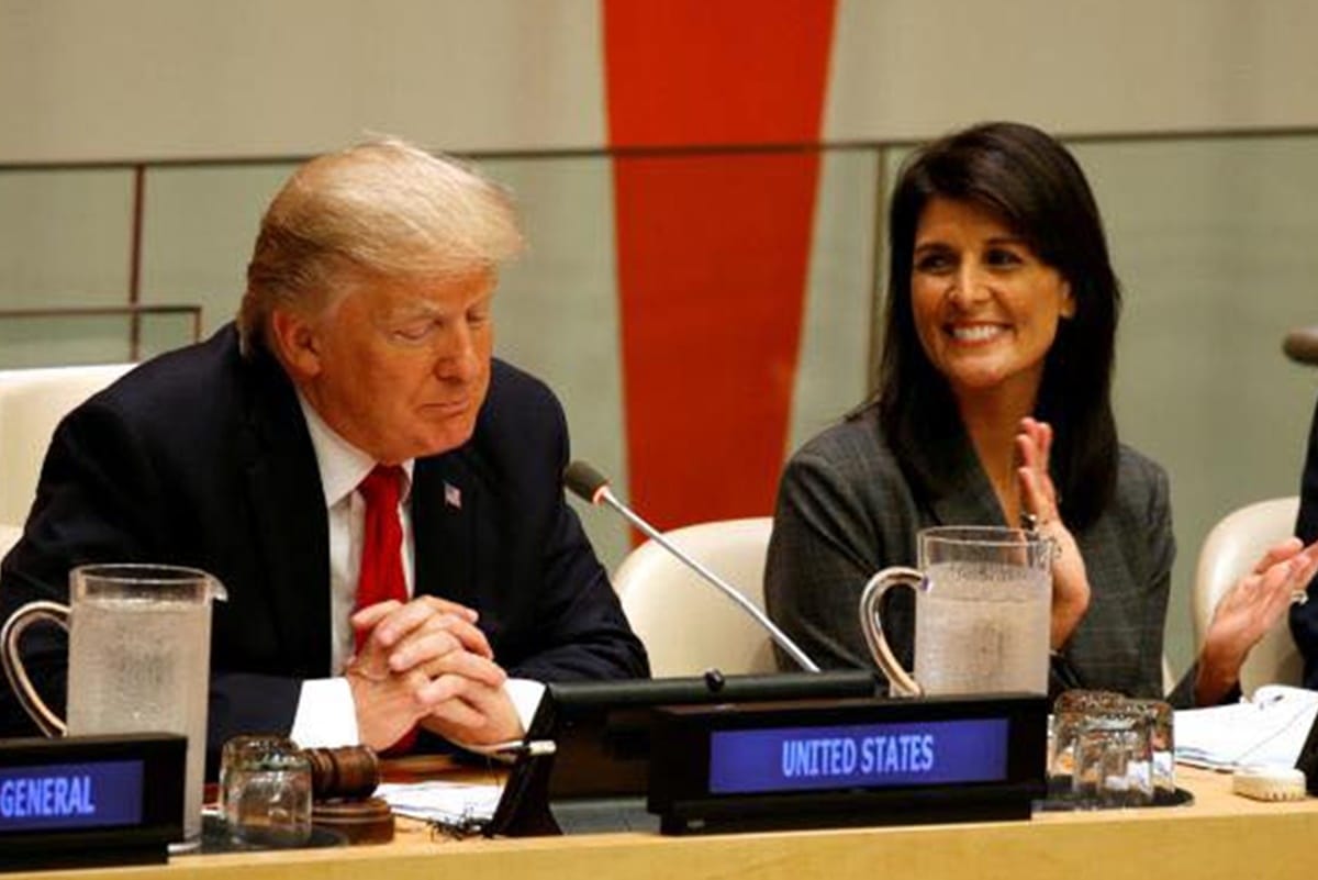 us president election, nikki haley says no racism in america and country is first for donald tump
