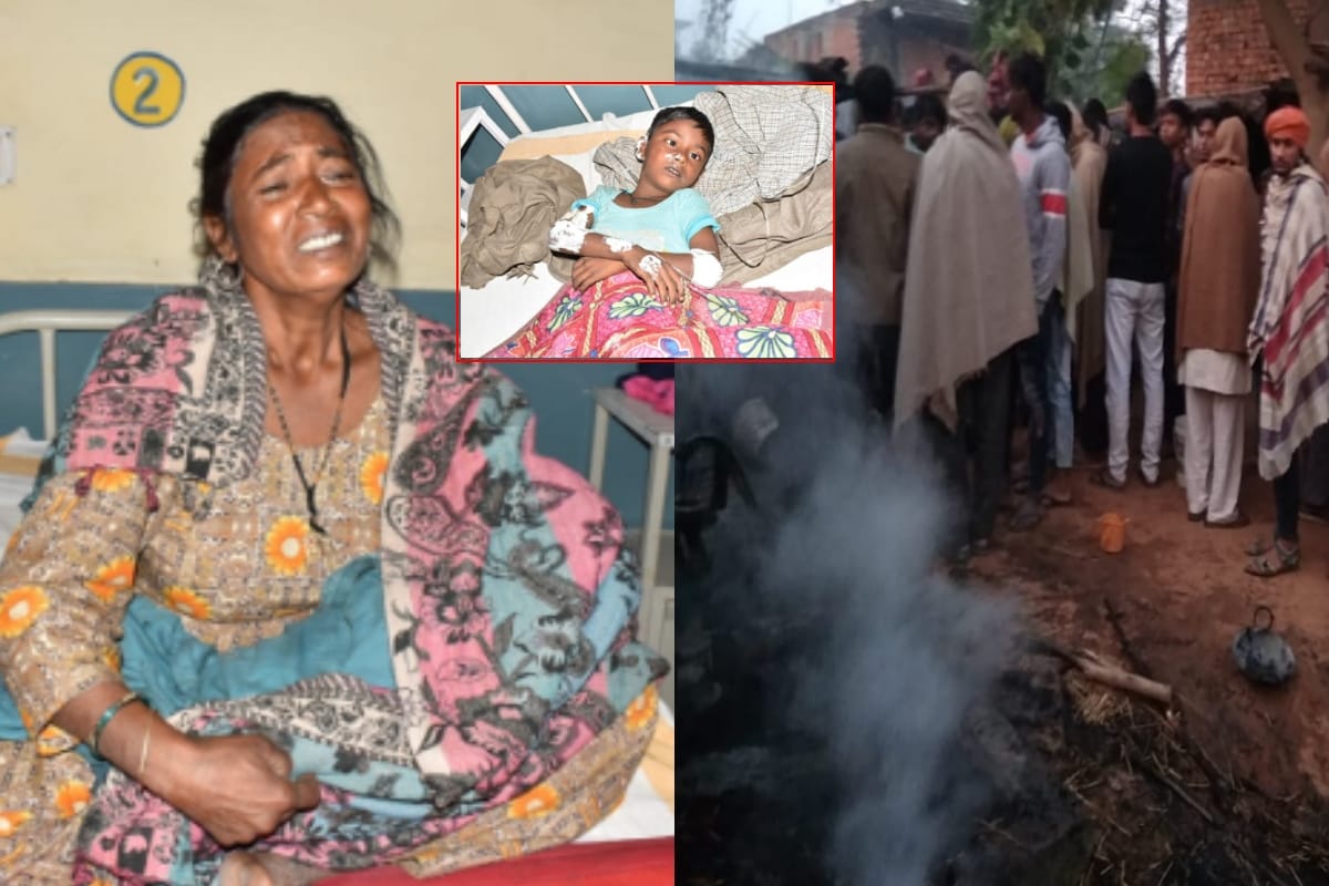 girl child died after fierce fire in a hut in deoband saharanpur district