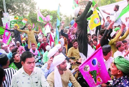 Procession of Eid Milad Un Nabi taken out amidst tight security in delhi
