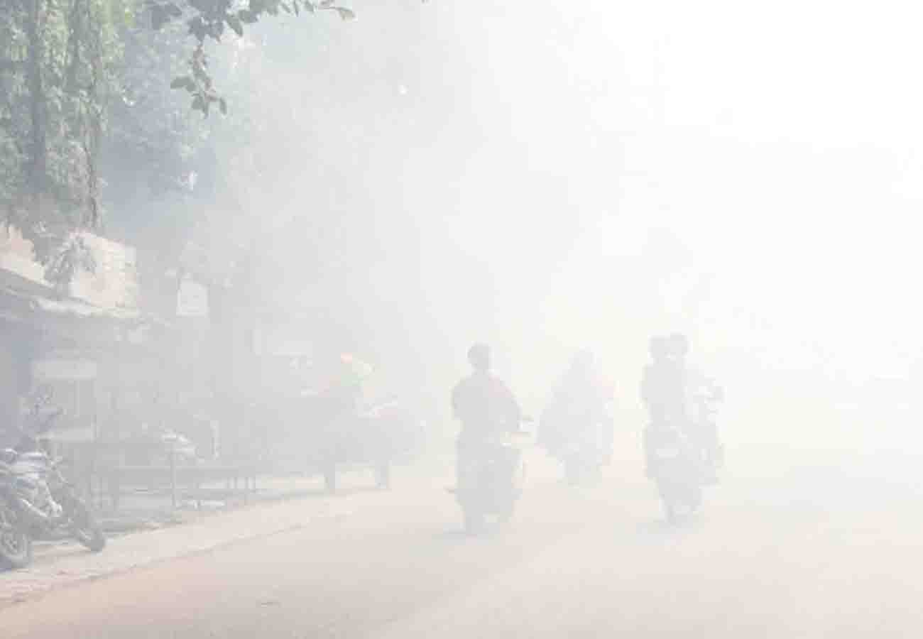Pollution reduced due to strong sunlight during the day in kanpur