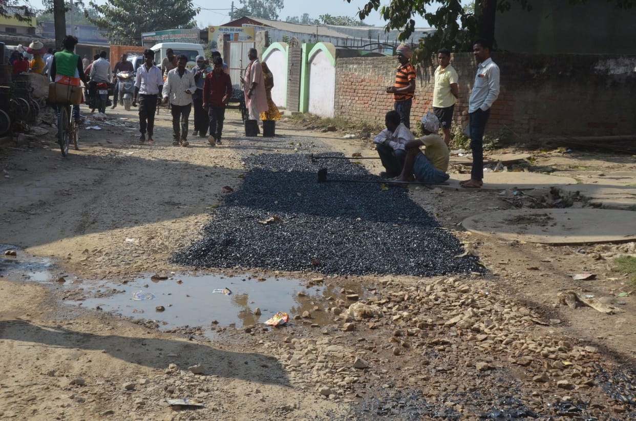 Road repair disturbances