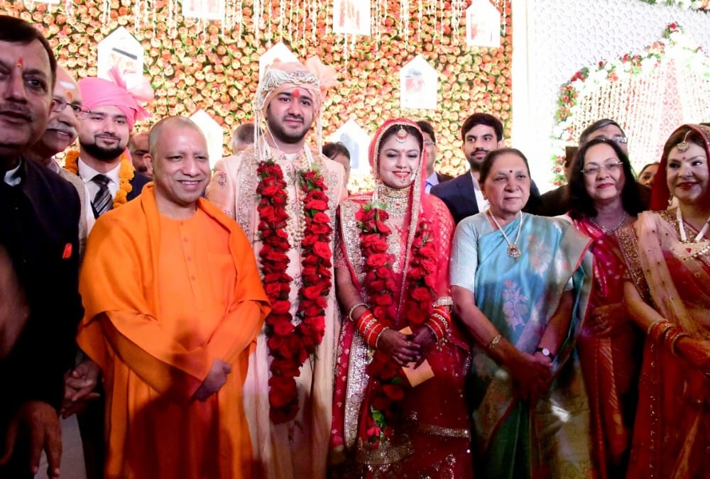 Chief secretary home awanish awasthi and Malini Awasthi daughter marriage.