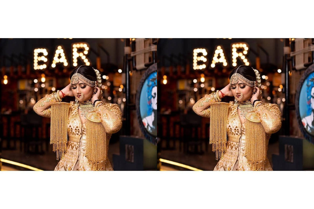 bigg boss 13 contestant rashami desai looks stunning in bridal lehenga
