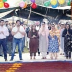 डेरे के कार्यक्रम में नजर आई हनीप्रीत