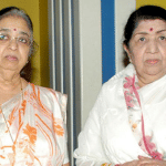 Usha Mangeshkar and Lata Mangeshkar