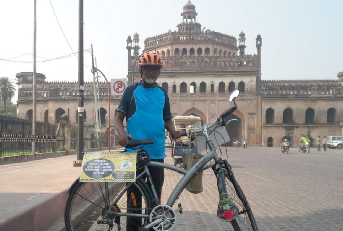 Syed Faizan reached Delhi to travel 14 states by bicycle