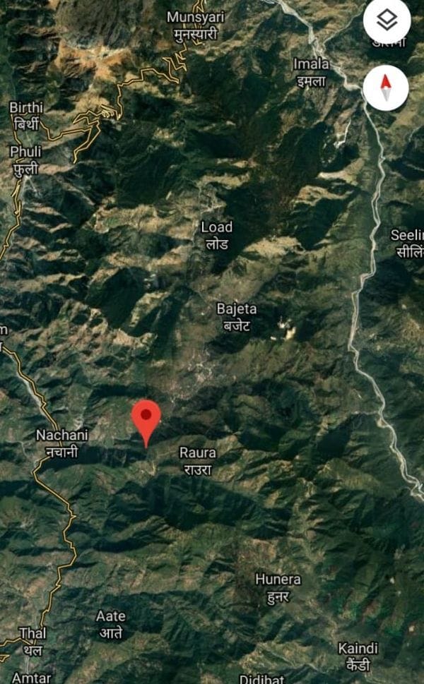 The earthquake shook the marginal district of Pithoragarh