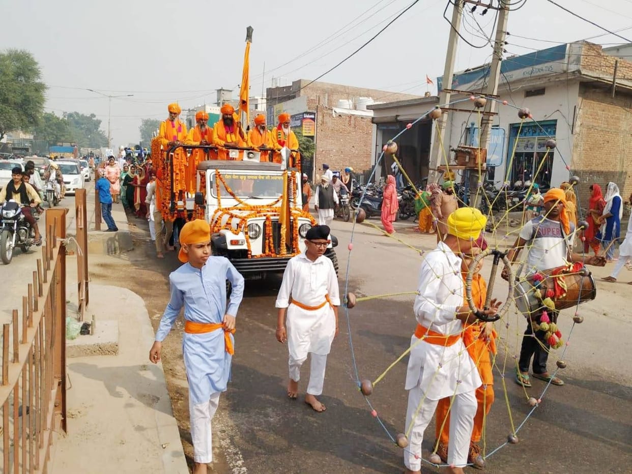 festival, nagar kirtan, gurunanak dev birth anniversery, fatehabad
