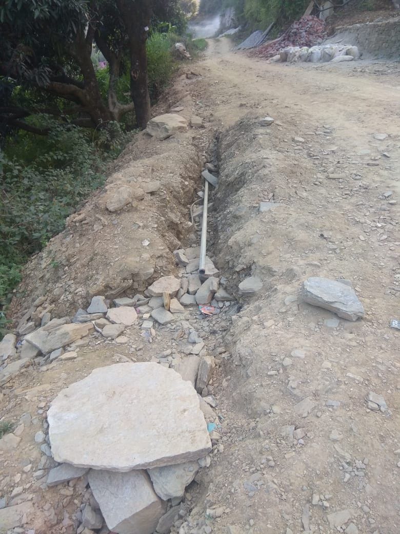 work of new water supply stopped