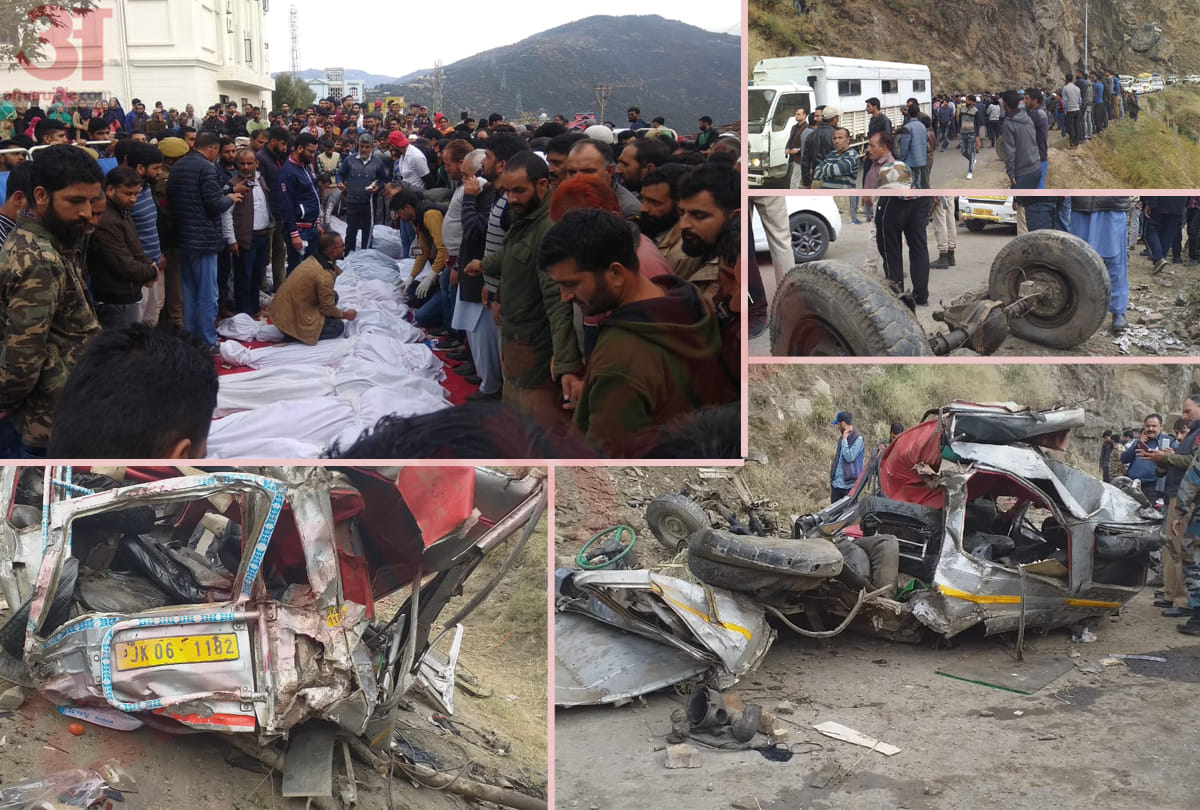 road accident doda jammu kashmir, sixteen died, photos and video of doda accident