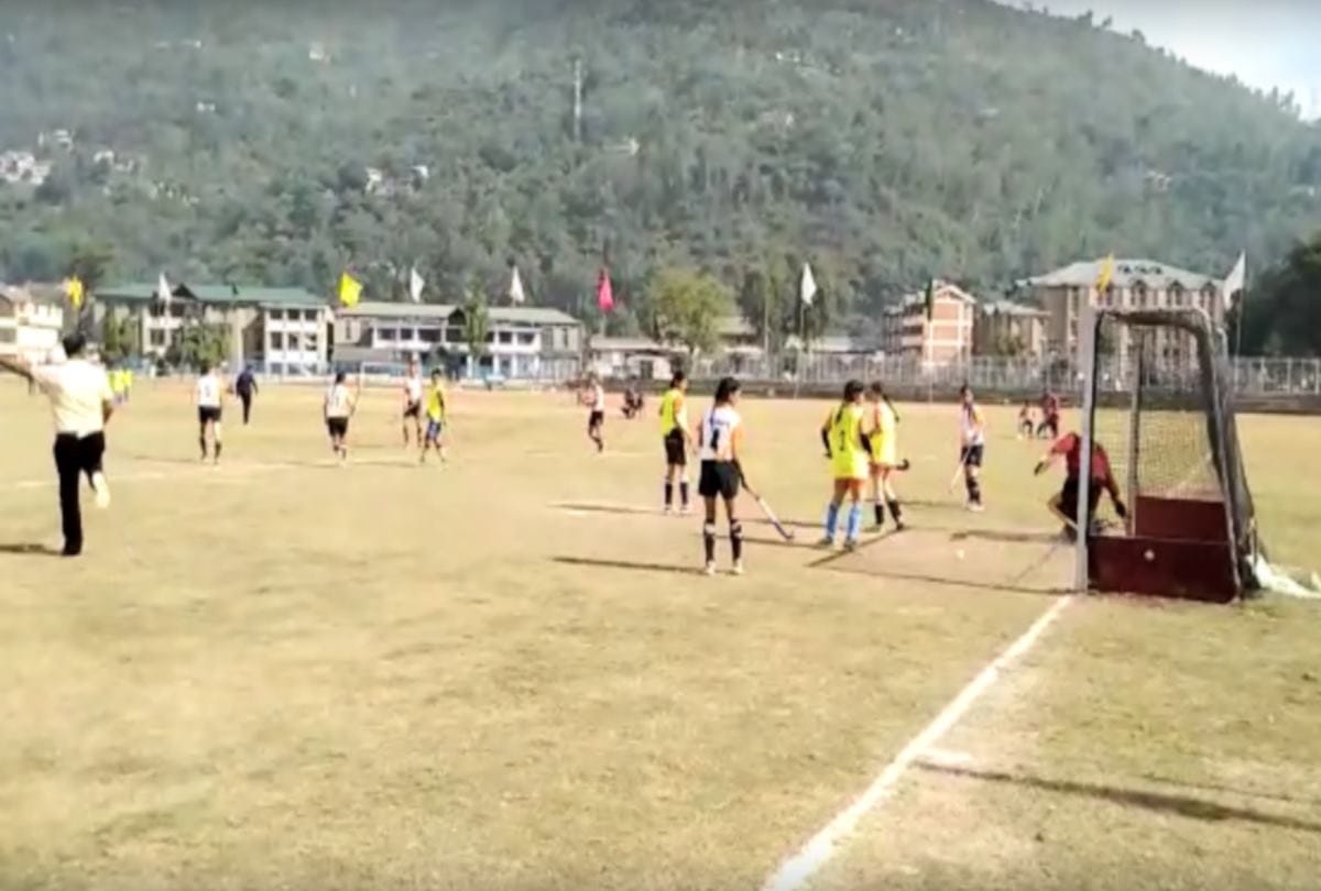 inter college women hockey championship commenced at mandi himachal