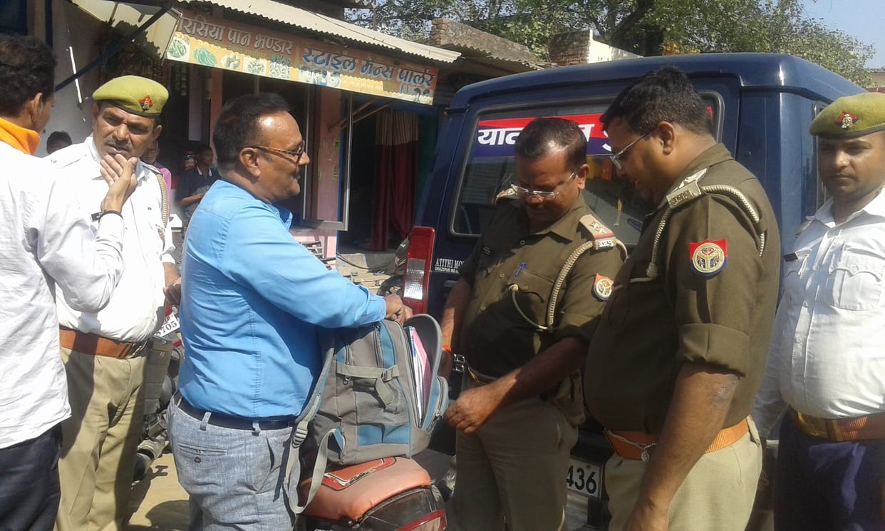 Fourteen police personnel are responsible for traffic in the district