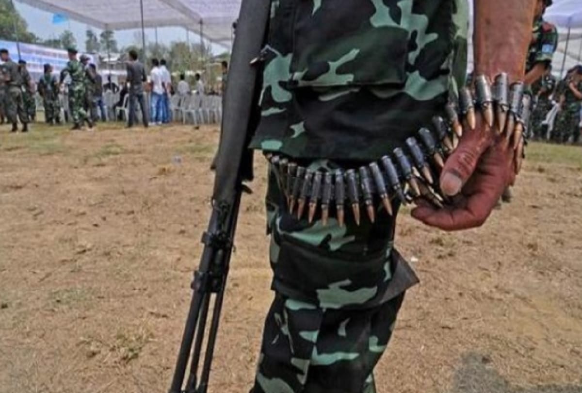 Nagaland rebel leader son and daughter in law pose with automatic assault rifles pics gone viral