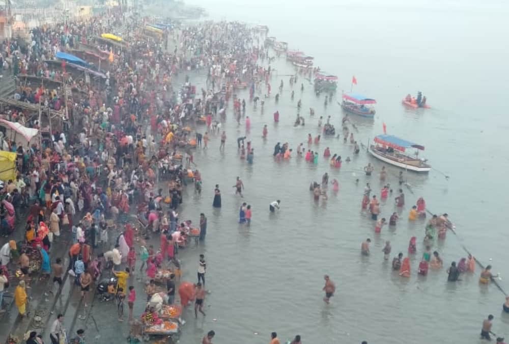 Sarayu snan on Kartik Purnima in Ayodhya.