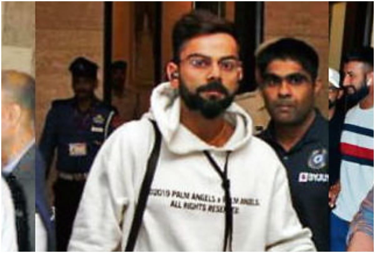 Indian Cricket Team Captain Virat Kohli Arrived Indore for Test match against Bangladesh
